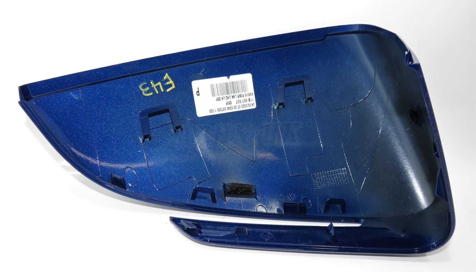 11B857537A VW ID.4 ID.5 Electric LHD Left Side Wing Mirror Cover Blue Dusk Metal - Image 6