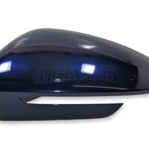 5LB857537 Skoda Enyaq Electric Left Side LHD Wing Mirror Cover Dark Blue Met X5H