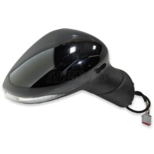 Ford Fiesta VI MK6 (12-17) Right Side Power Folding Puddle Door Mirror Met Black