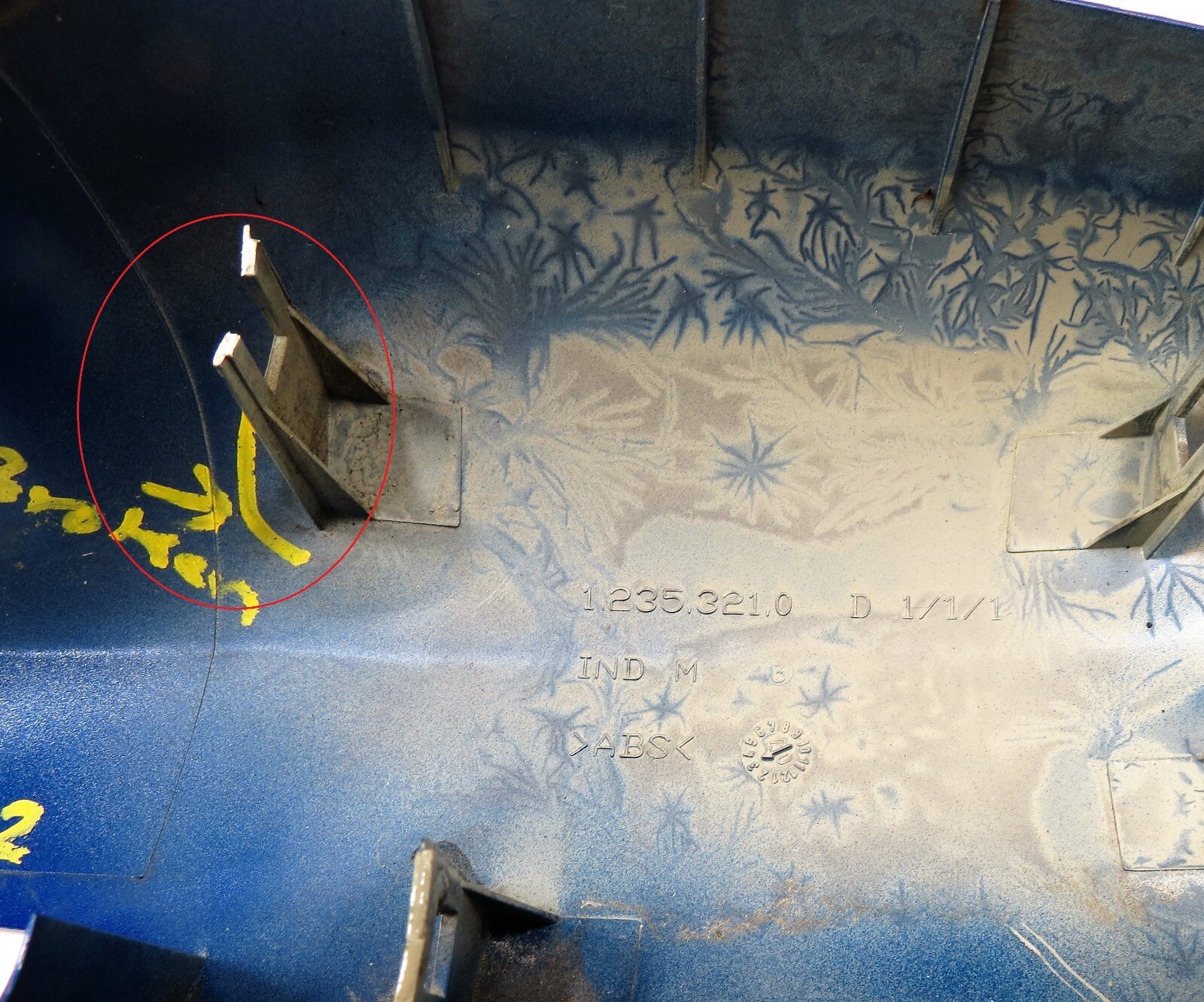 Renault Megane II Scenic II Grand (03-09) Right Side Door Mirror Cover Met Blue - Image 5