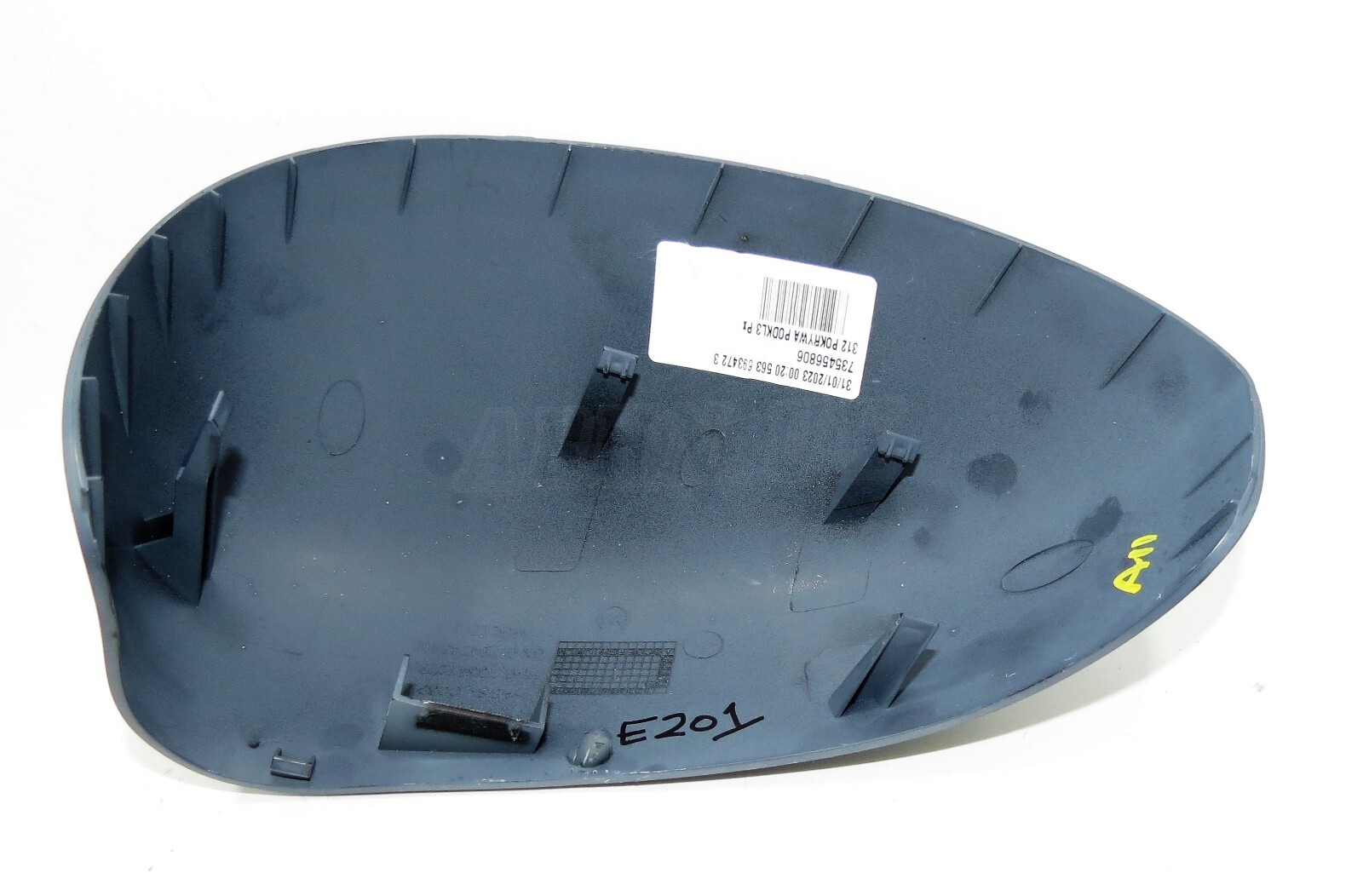 735412288 Fiat 500 Abarth Genuine Right Hand Side Door Mirror Cover Unpainted - Image 4