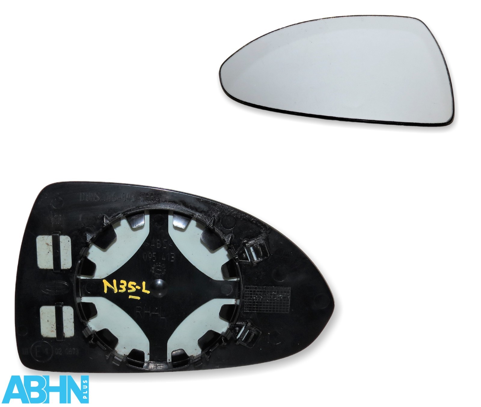 Vauxhall Corsa D & E (06-18) Left Non-Heated Aspheric Door Mirror Glass 095413