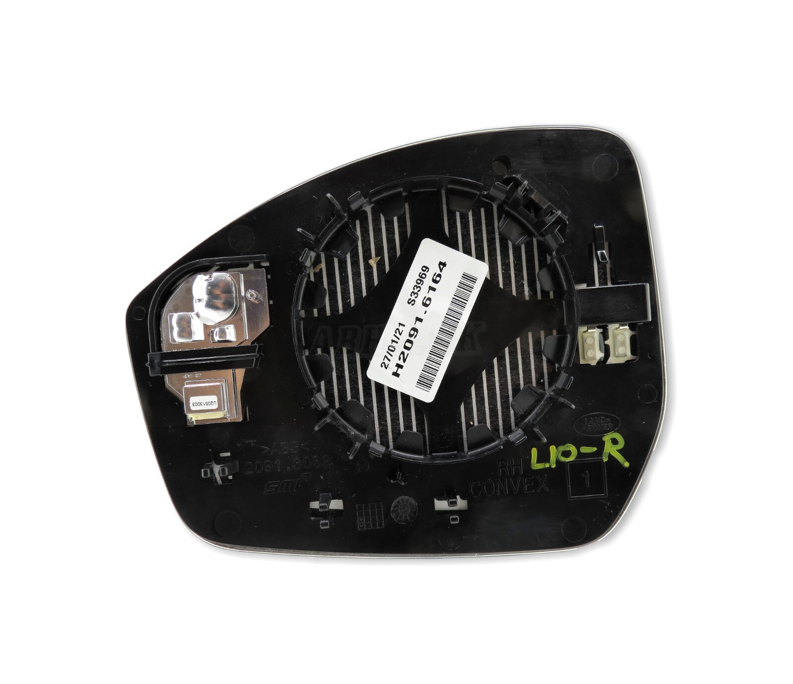 RR Evoque L551 14-23 Velar L560 Right Standard Convex Door Mirror Glass+BSM+ENG - Image 2