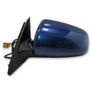 Audi A4 8E B6 B7 (2001-2008) Left Side Electric Heated Door Mirror Metallic Blue