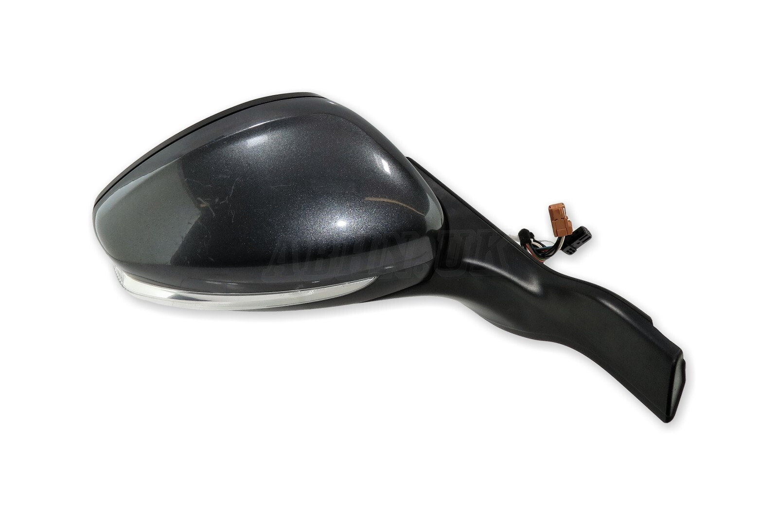 Peugeot 208 MK1 (12-18) Right Side Manual Folding Door Mirror Grey Shark 9-Wires