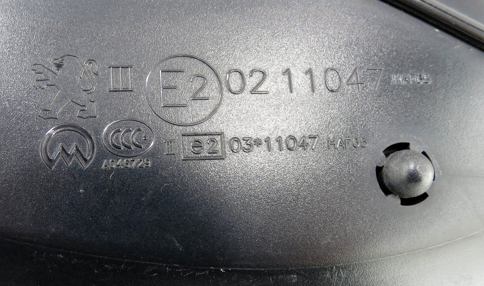 Peugeot 208 MK1 (12-18) Right Side Manual Folding Door Mirror Grey Shark 9-Wires - Image 16