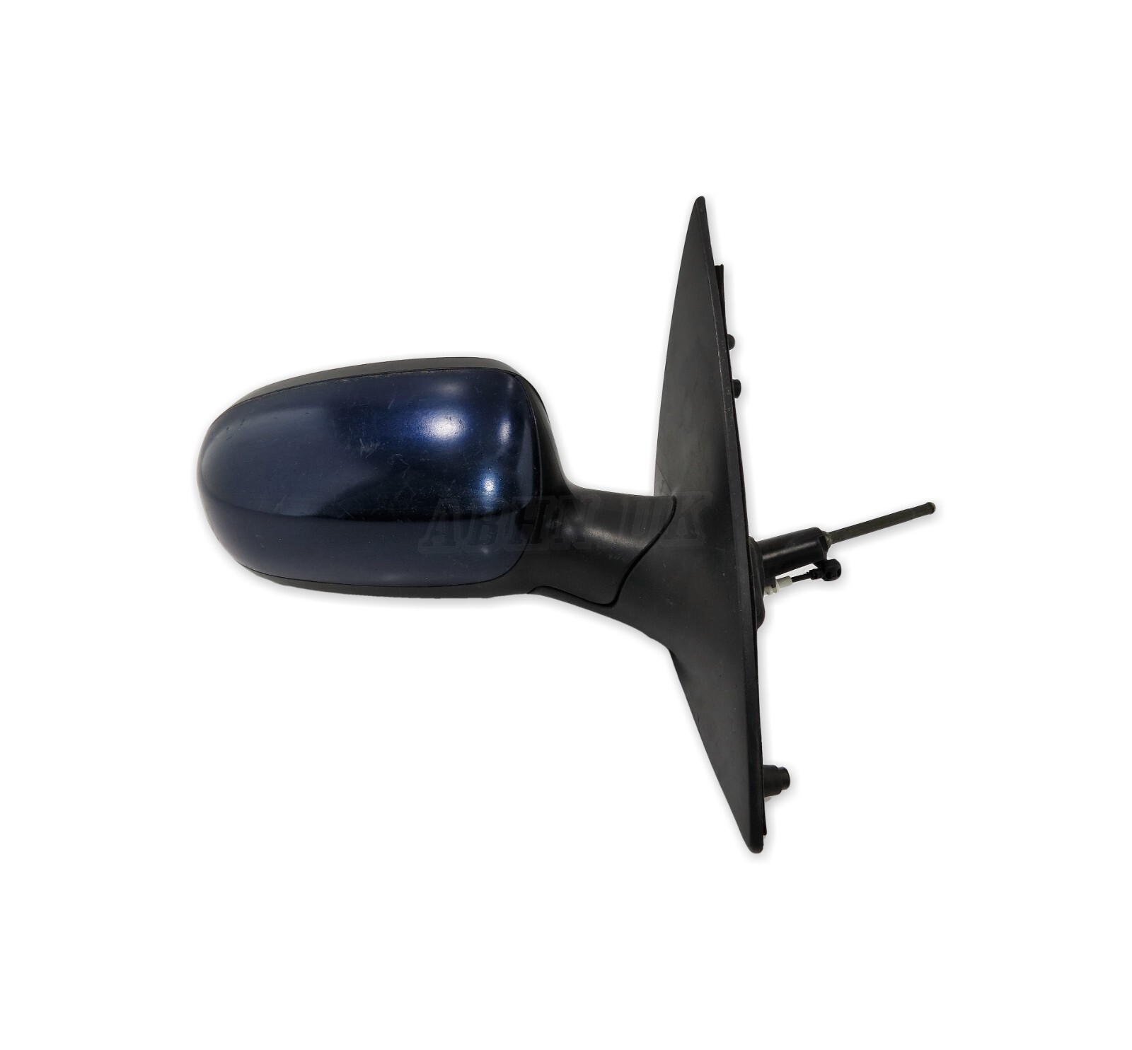Vauxhall Opel Corsa C (00-06) Right Side Manual Adjustable Door Mirror Dark Blue