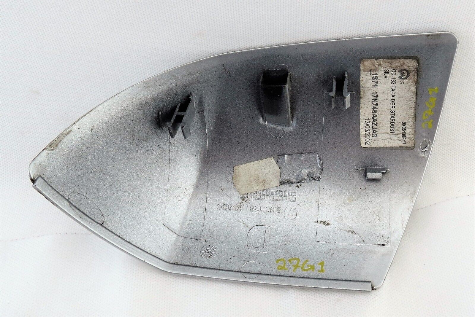 Ford Mondeo MK3 Pre-Facelift /00-03 Right Side Door Mirror Cover Metallic Silver - Image 4