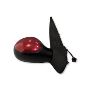 Peugeot 206 (04-09) RH Right Side Electric Heated Door Mirror 96480961XT Met Red