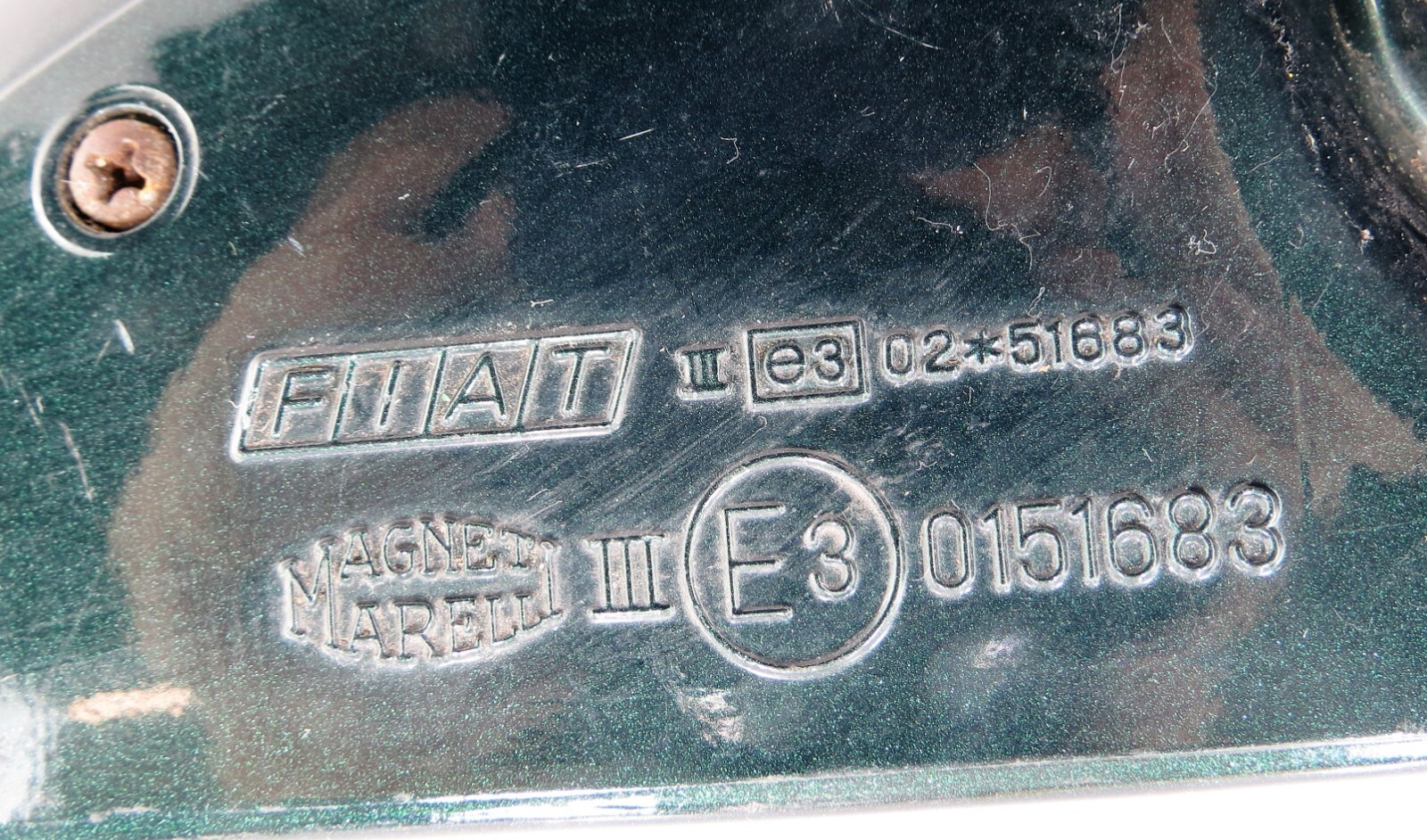 Fiat Brava Marea Weekend /1995-2002 Right Side Manual Door Mirror Met Dark Green - Image 15