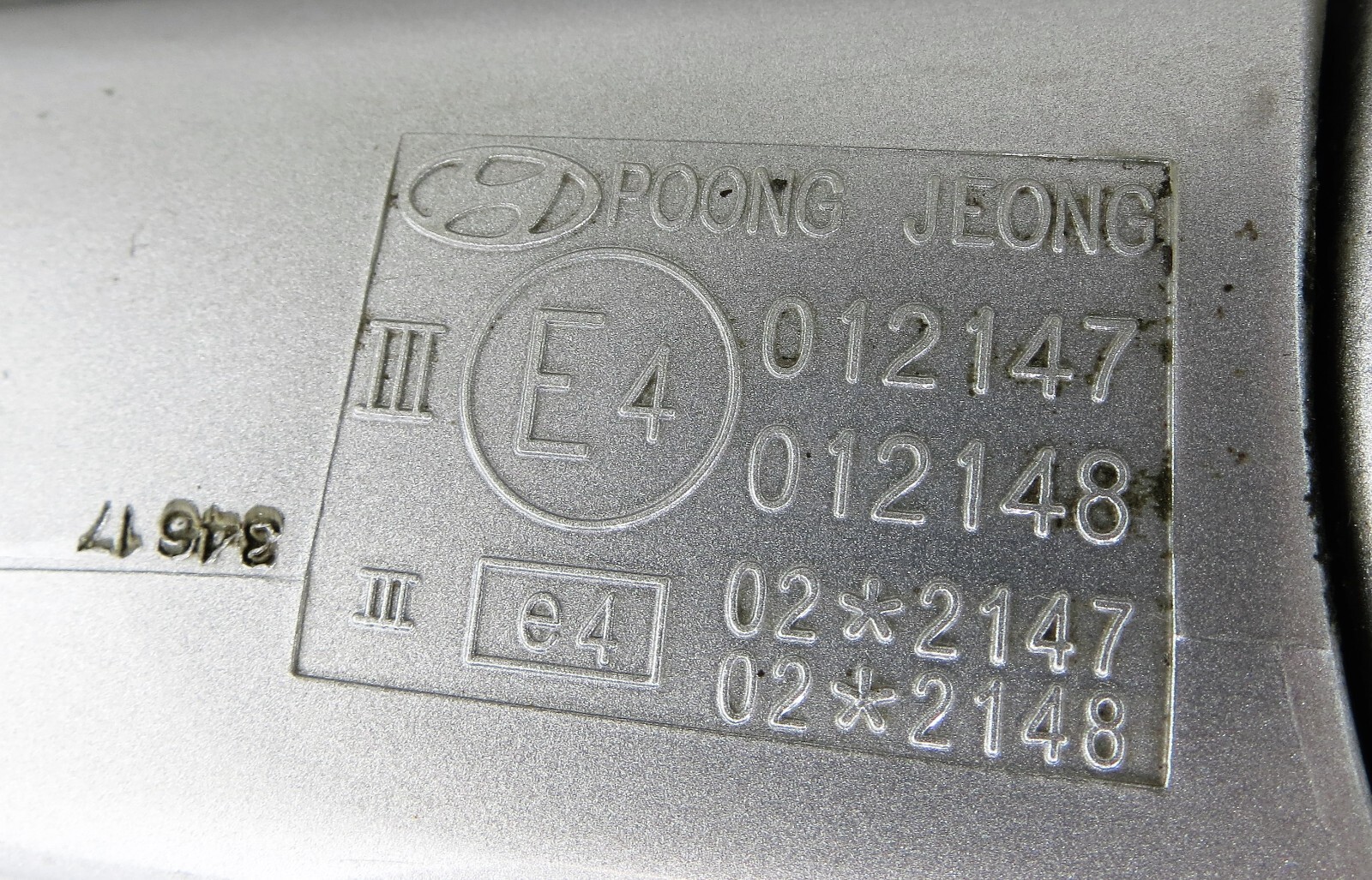 Hyundai Santa Fe SM MK1 /2001-2006 Right Side Electric Door Mirror Met Silver SL - Image 19