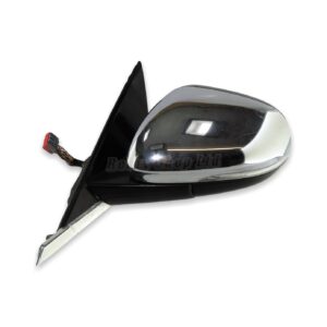 Jaguar XF X250 12-15 Left Side Power Folding Door Mirror Auto Dim Chrome 16-Wire