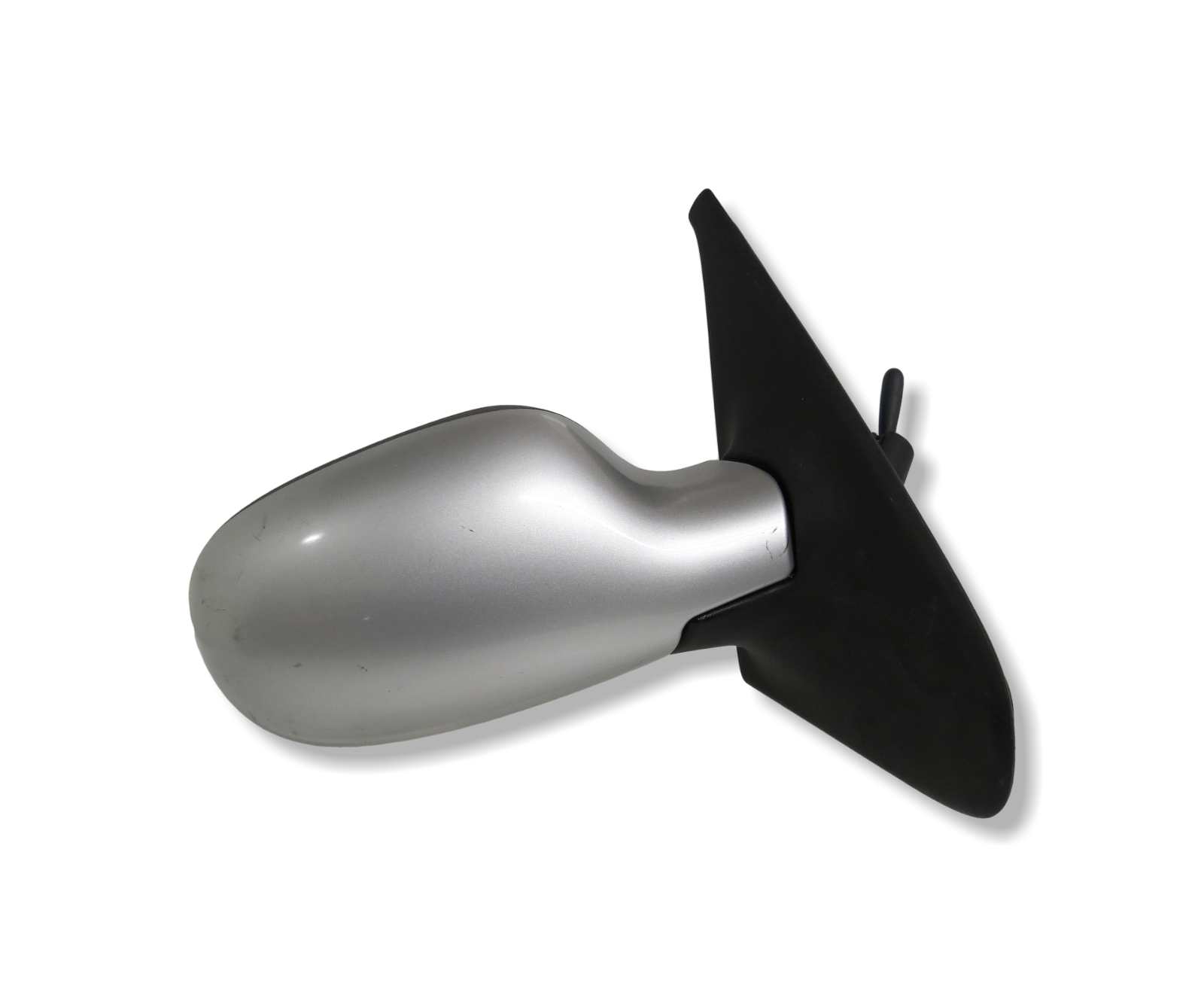 Renault Clio II MK2 (01-06) Right Side Manual Adjustable Door Mirror Met Silver