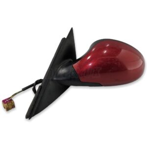 Seat Ibiza Mk4 Type 6L (02-08) Left Side Electric Door Mirror 6L2857501M Met Red