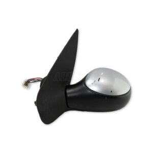 Peugeot 206 & SW 02-04 Left Side Electric Door Mirror 96432628XT Metallic Silver