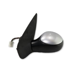 Peugeot 206 & SW 02-04 Left Side Electric Door Mirror 96432628XX Metallic Silver