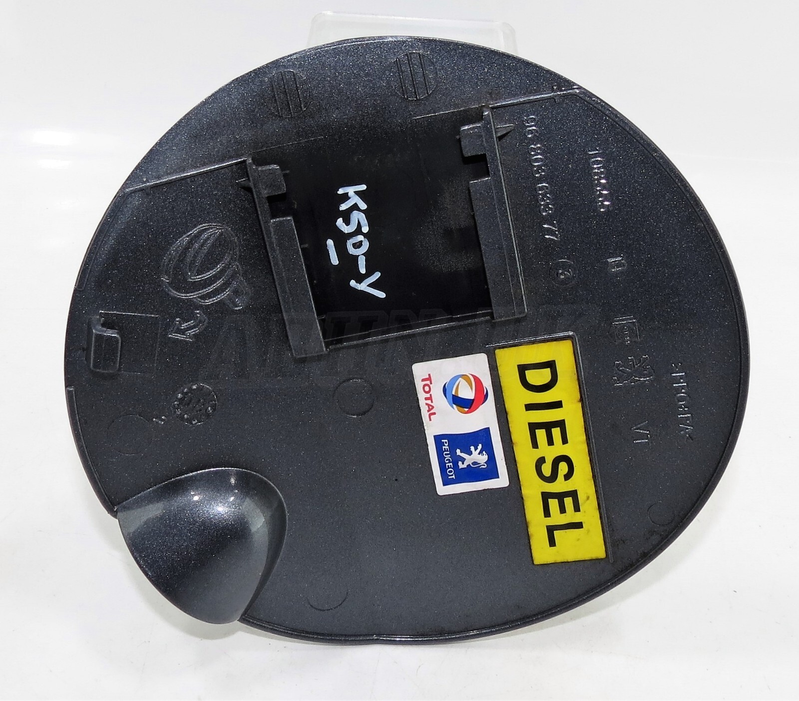 Peugeot 308 Mk1 (2007-2013) Hatchback Fuel Flap Cover 9680363377 Metallic Grey - Image 2