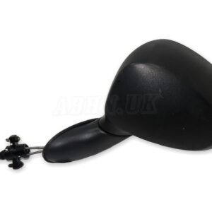 Daewoo Matiz M200 M250 (05- 10) Left Side Manual Door Mirror Grained Matte Black