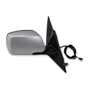 BMW X3 E83 /03-09 Right Side Electric Heated Door Mirror Met Silver + Gloss Base