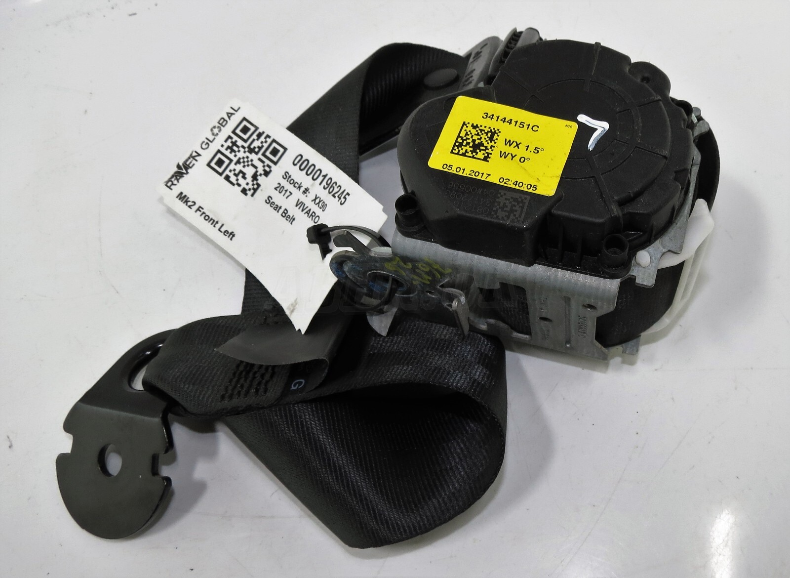 Renault Traffic 3 Vivaro B Passenger Side Seatbelt 34144151C 93459453 868844873R - Image 7