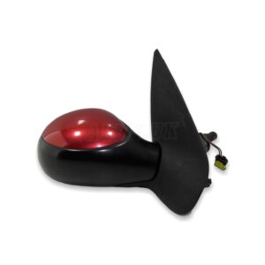 Peugeot 206 & SW (02-09) Right Side Manual+Heated Door Mirror Met Red 96480973XT