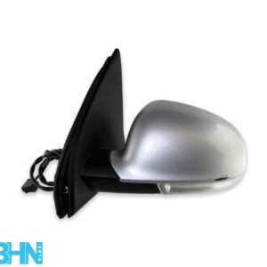 VW Golf 5 MK5 (05-09) Left Side Electric Heated Door Mirror 1K2857501 Met Silver