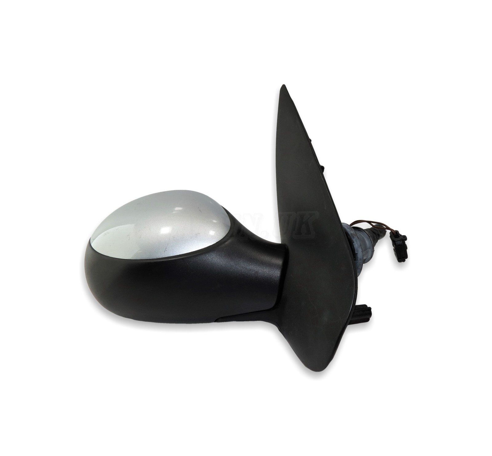 Peugeot 206 (02-09) Right Side Manual + Heated Door Mirror Met Silver 96480973XT