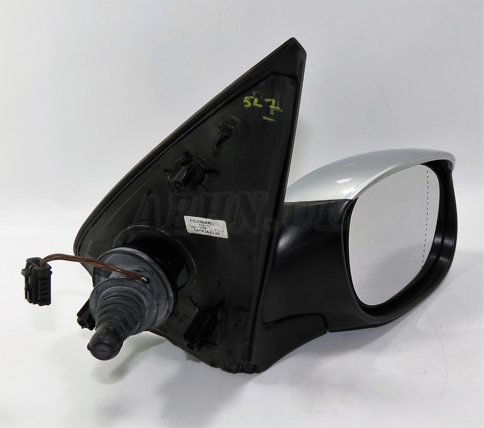 Peugeot 206 (02-09) Right Side Manual + Heated Door Mirror Met Silver 96480973XT - Image 2