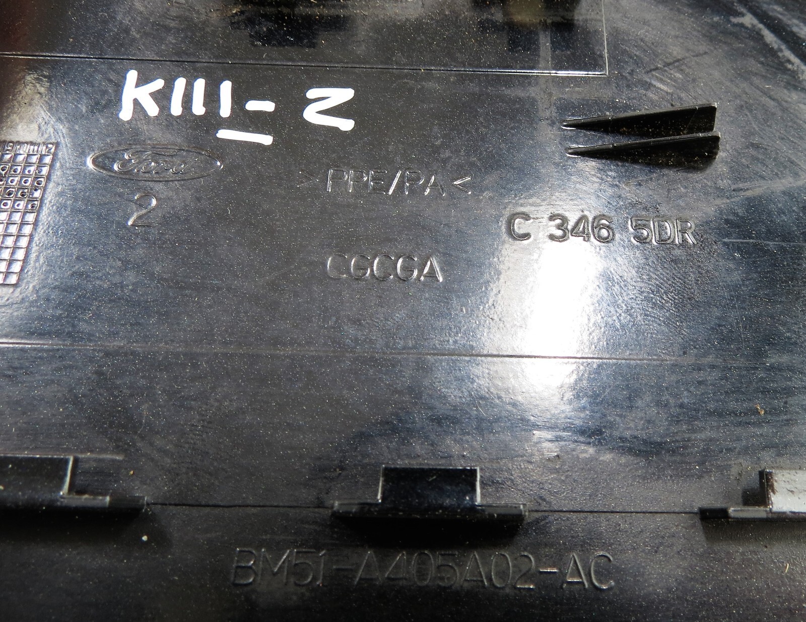 Ford Focus Mk3 (11-18) Hatch 5DR Fuel Flap Cover BM51-A405A02-AC C346 Met Black - Image 9