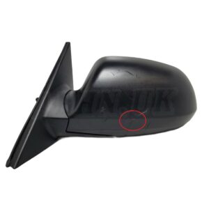 Hyundai Elantra XD /00-06 Left Side Manual Adjustable Door Mirror Grained Black
