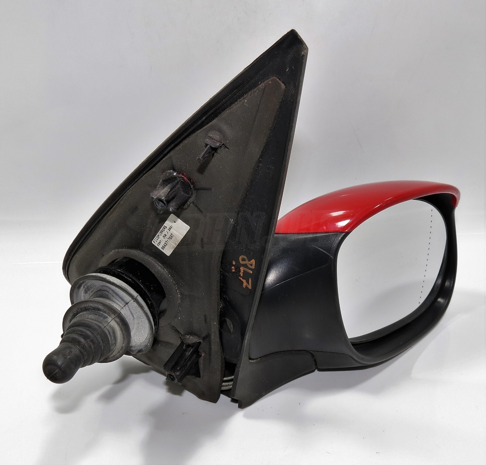 Peugeot 206 Hatch SW (02-09) Right Side Manual Door Mirror Solid Red 96437176XT - Image 2