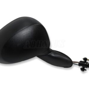 Daewoo Matiz M200 M250 (05-10) Right Side Manual Door Mirror Grained Matte Black