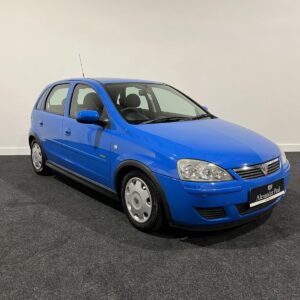 Vauxhall Opel Corsa C /00-06 Left Side Manual Adjustable Door Mirror Breeze Blue