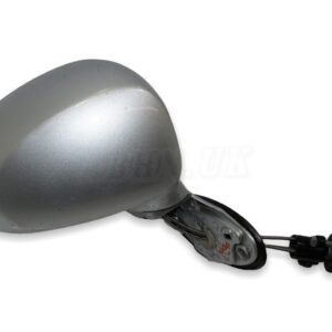 Daewoo Matiz M200 M250 (05-10) Right Side Manual Door Mirror Metallic Silver
