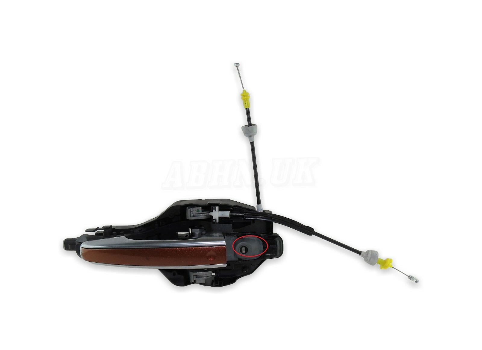 Discovery 5 L462 LHD Exterior Front Right Keyless Entry Door Handle Orange Silve