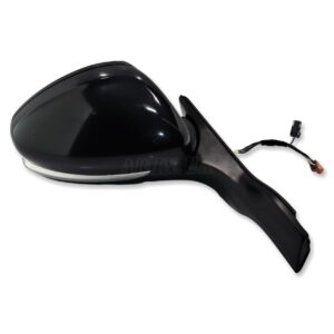 Peugeot 208 MK1 (12-18) Right Side Electric Heated Door Mirror Met Black 9-Wires