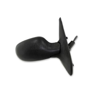 Renault Clio II MK2 (01 - 06) Right Side Manual Adjust Wing Mirror Grained Black