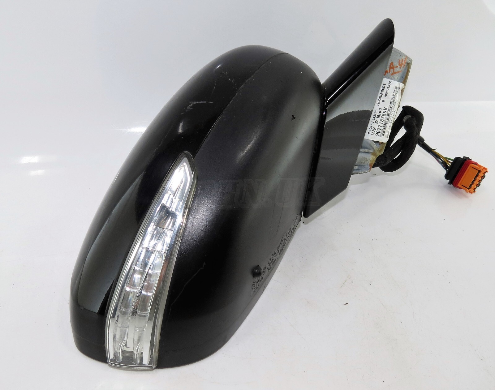 Peugeot 508 MK1 /10-18 Manual Folding Right Wing Mirror 967718769V 8-Wires Black - Image 6