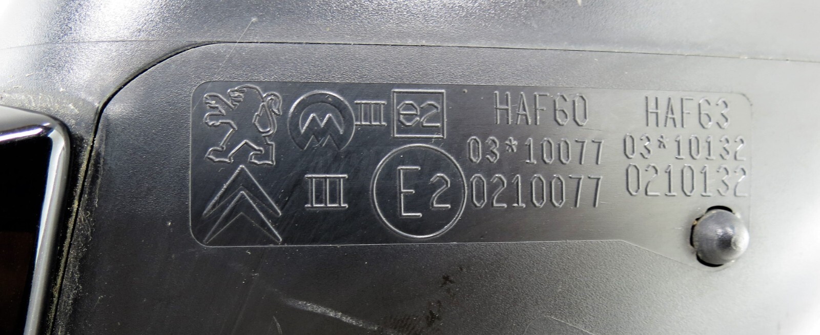 Peugeot 508 MK1 /10-18 Manual Folding Right Wing Mirror 967718769V 8-Wires Black - Image 9