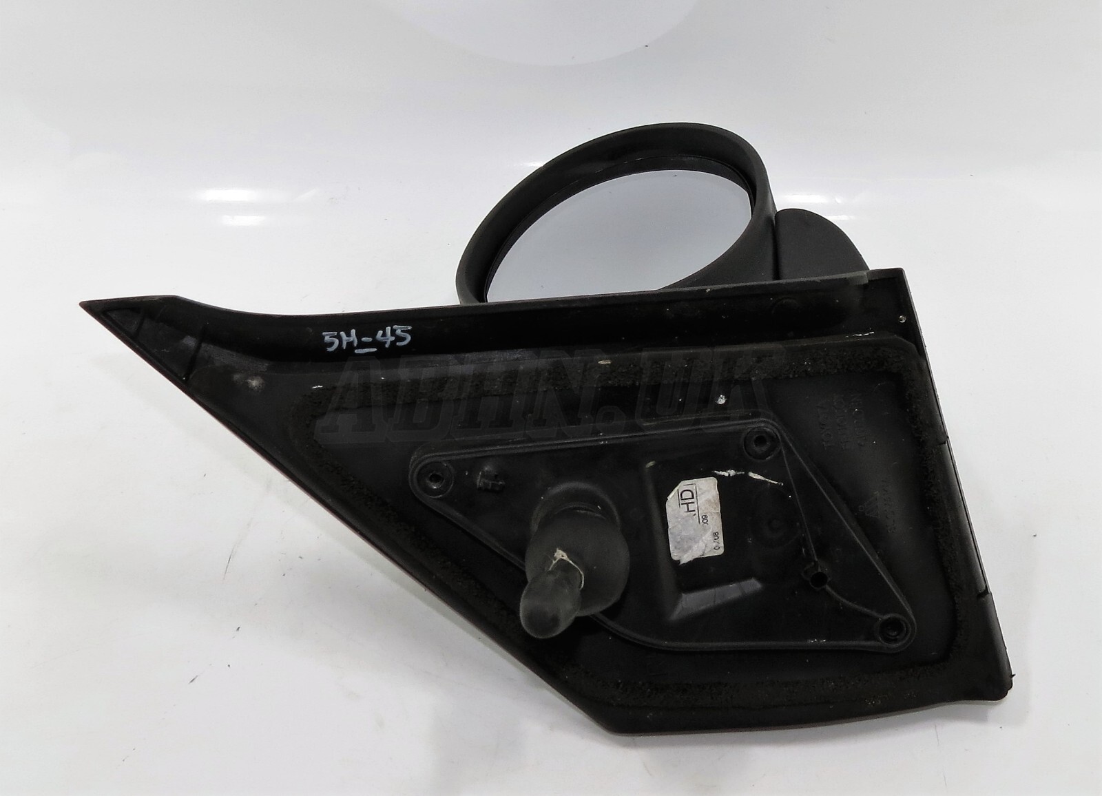 Toyota Aygo Citroen C1 107 Mk1 (05-14) Right Side Manual Wing Mirror Matte Black - Image 6