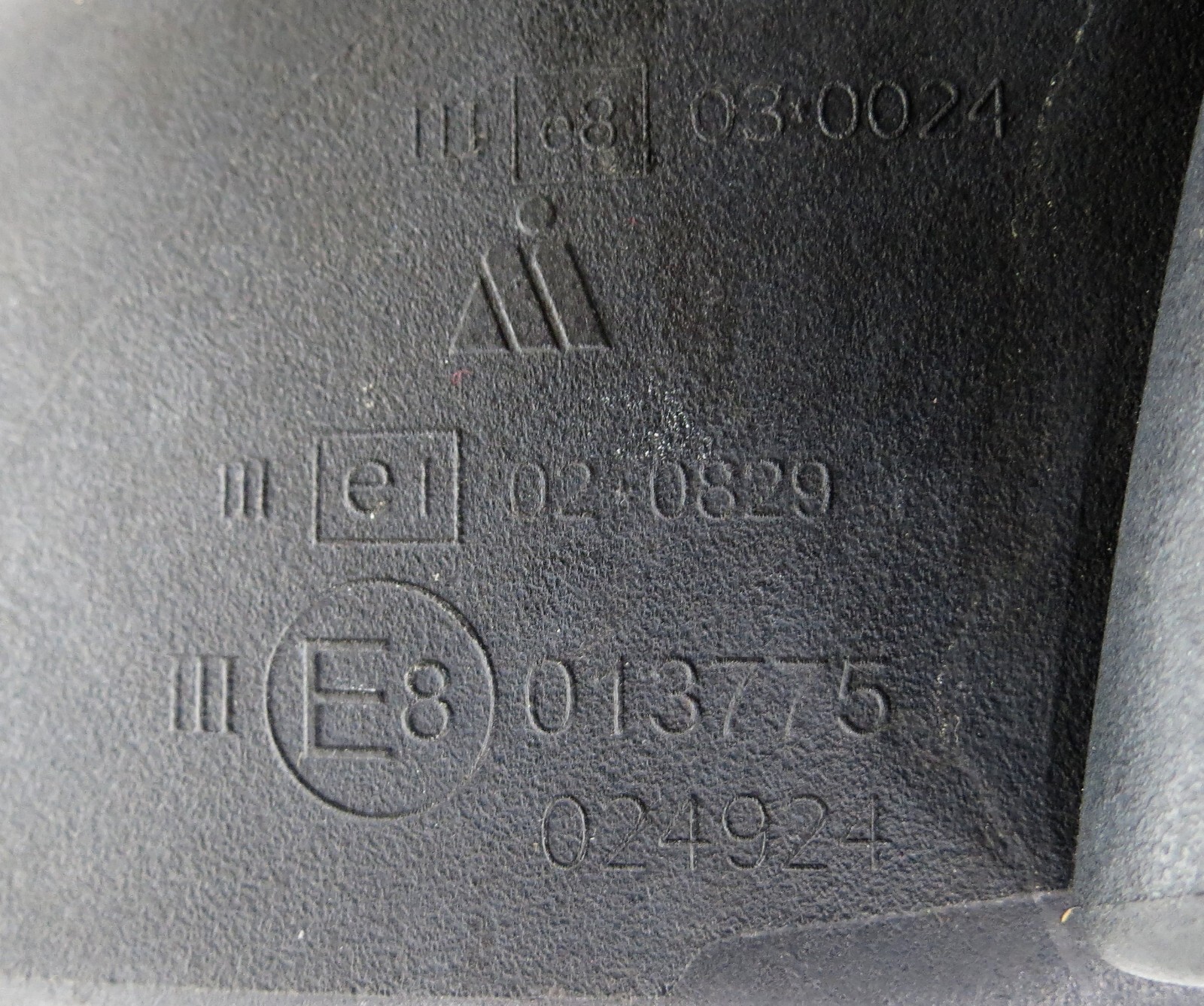 Toyota Aygo Citroen C1 107 Mk1 (05-14) Right Side Manual Wing Mirror Matte Black - Image 9