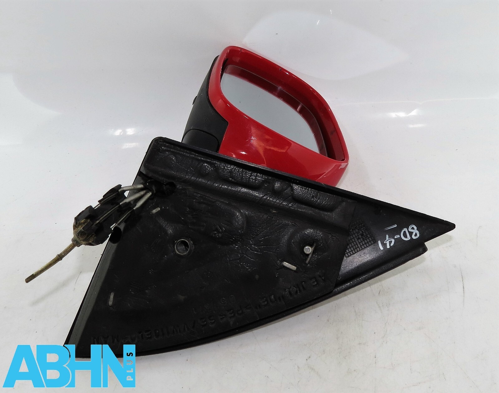 VW Lupo 6X Seat Arosa 6H (97 - 05) Left Side Manual Short Door Mirror Solid Red - Image 7
