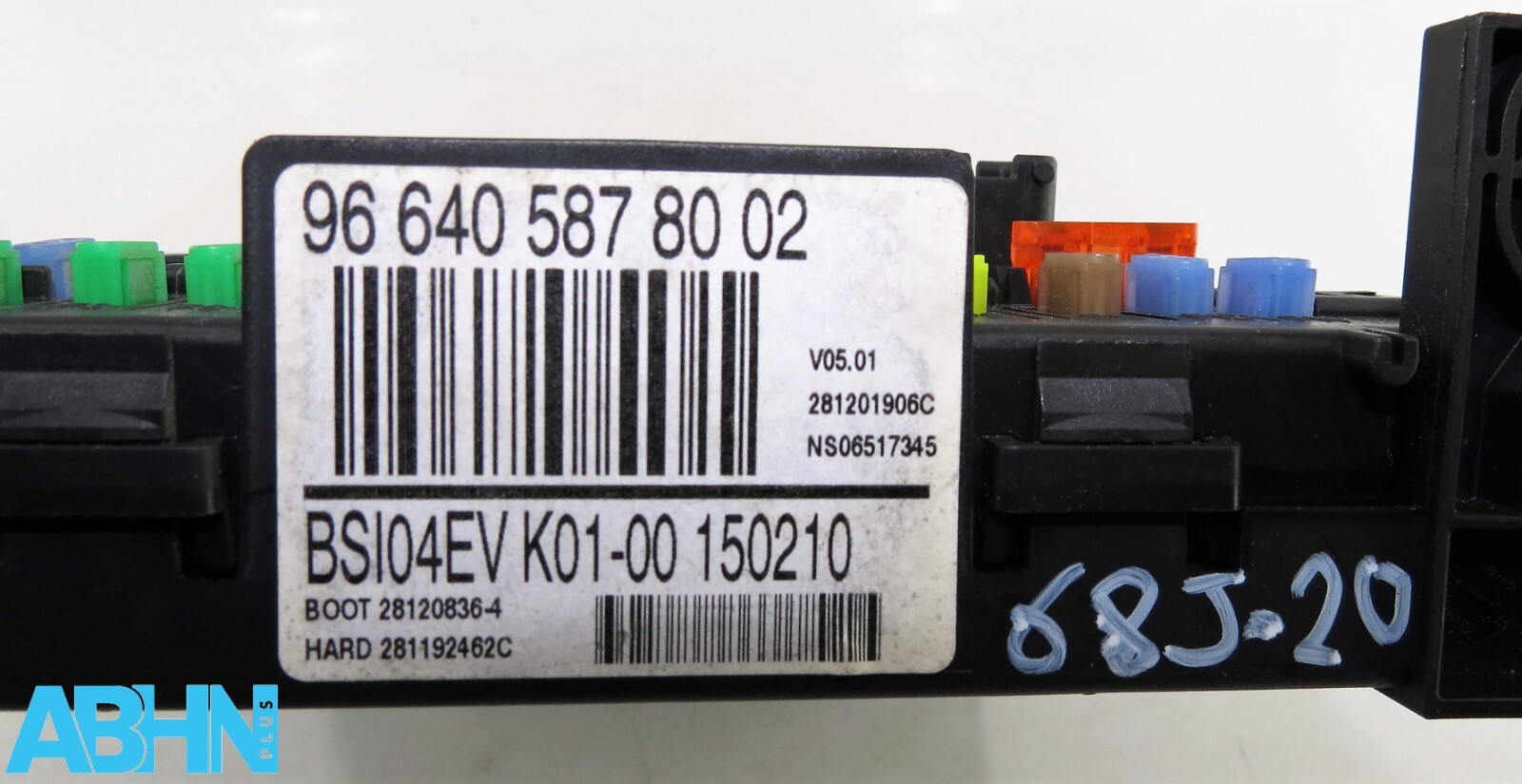 Citroen Dispatch Expert BSI04EV K01-00 Fuse Box BSI 966405878002 Boot 28120836-4 - Image 9