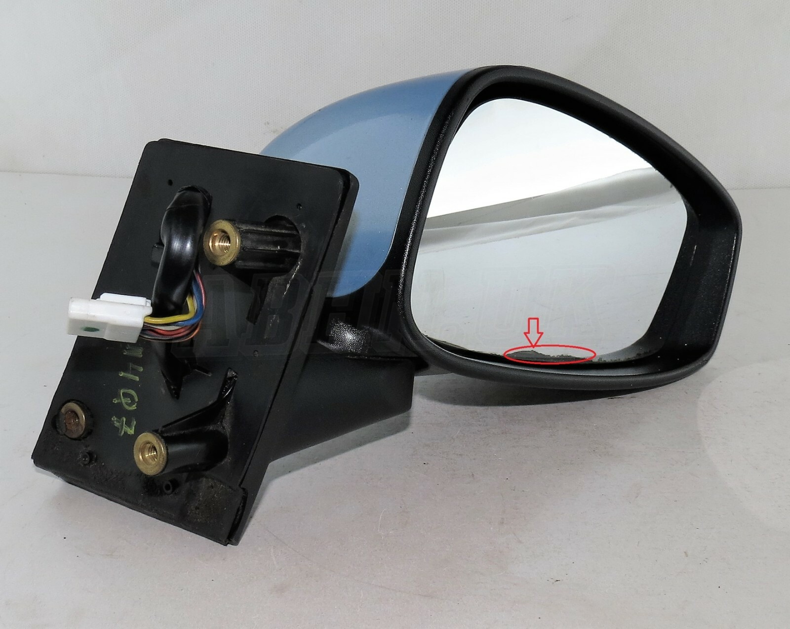 Fiat Idea 350 (2003-2007) Right Side Electric Heated Door Mirror Met Light Blue - Image 2