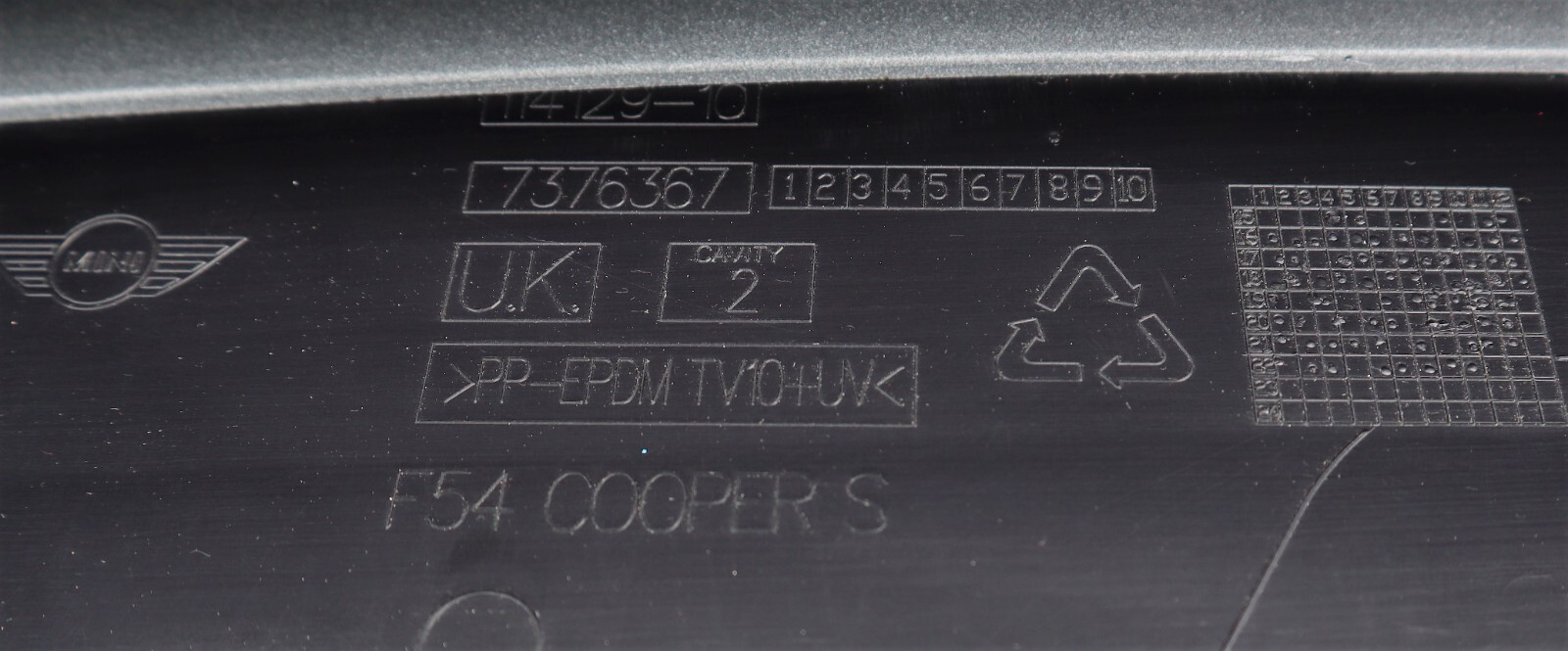 Mini Clubman F54 Sport Genuine Front Bumper 2 PDC Fog Light White Silver * - Image 17