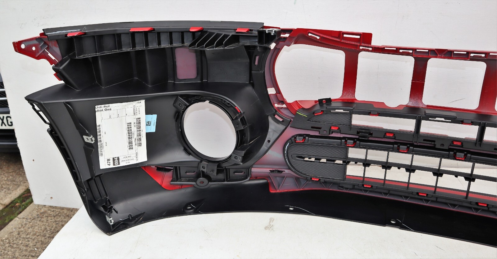 Mini Clubman F54 Mini One Genuine Front Bumper No PDC 2 Fog Light Chili Red - Image 8