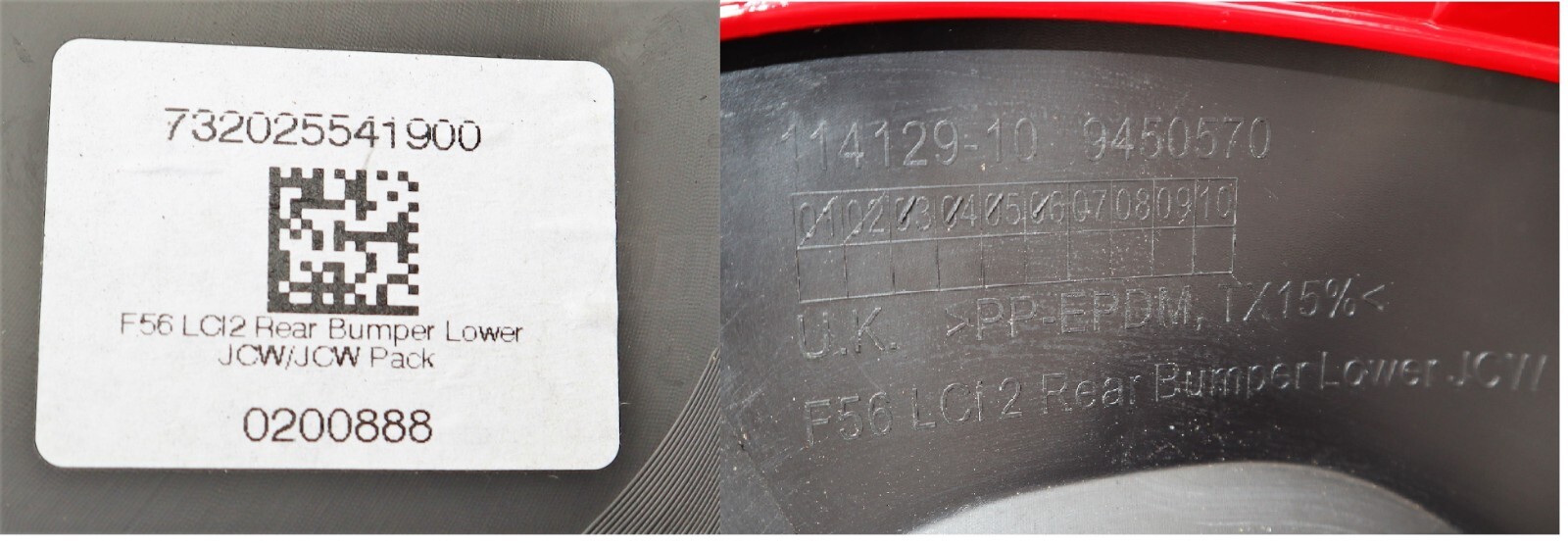 Mini JCW John Cooper Works F56 LCi2 (2021-2023) Rear Bumper in Chili Red - Image 11