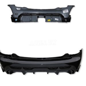 Mini Cooper JCW F56 LCi2 Rear Bumper & Diffuser Midnight Black 2 PDC & Fog Holes