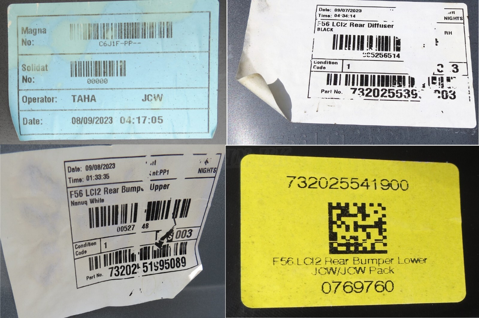 Mini Mini John Cooper Works F56 F57 LCi2 Complete Rear Bumper Nanuq White 4 PDC* - Image 16