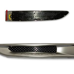 GX73280B11BE Jaguar XF X260 Genuine Left Side Wing Fender Vent Trim Noble Chrome